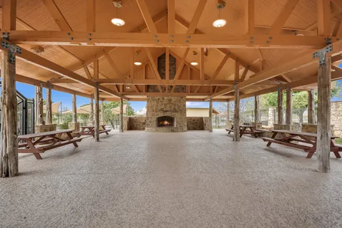 a view of a lake with a building in the background