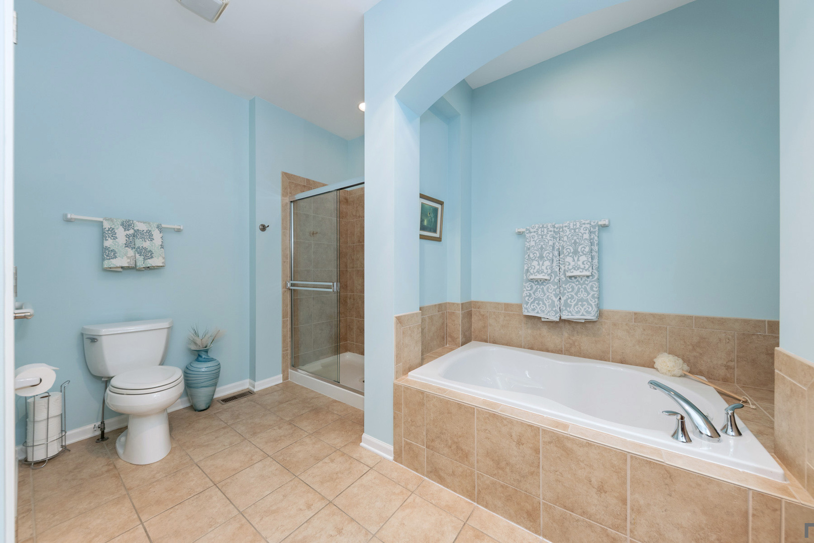 2852 Normandy Circle Naperville, IL 60564 - Photo 20 of 31 a bathroom with a bathtub and toilet