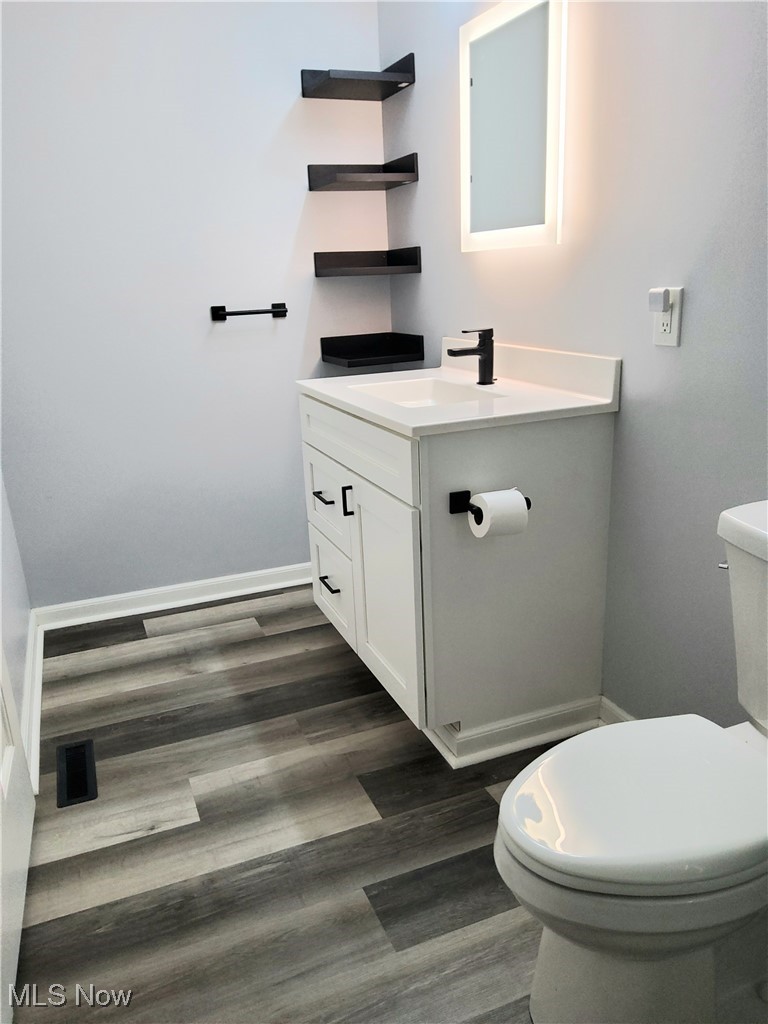 9415 Stone Road Litchfield, OH 44253 - Photo 13 of 28 Remodeled 3-Piece bath with new vanity, LED Mirror, toilet and shower.