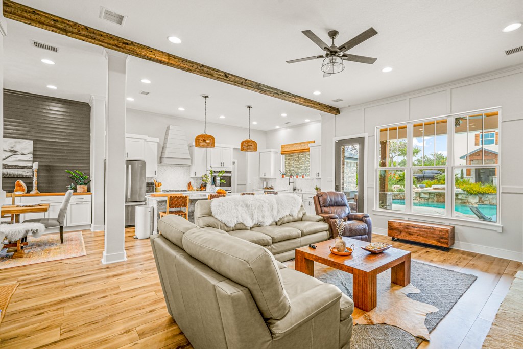 Undisclosed Address Spring Branch, TX 78070 - Photo 5 of 40 a living room with furniture and a large window