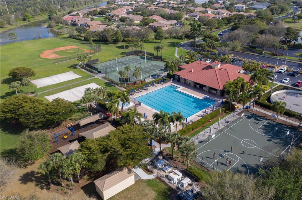 12446 Rock Ridge Lane Fort Myers, FL 33913 - Photo 35 of 38 an aerial view of a house with a garden