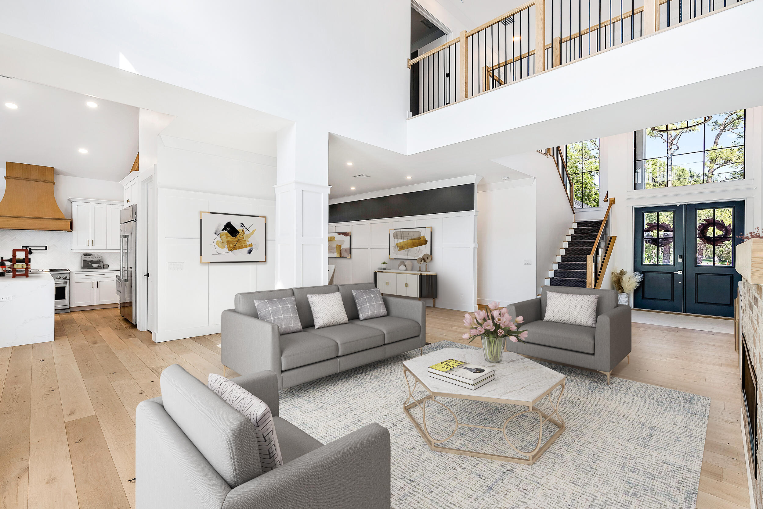 18764 Southeast Jupiter River Drive Jupiter, FL 33458 - Photo 20 of 67 a living room with furniture and wooden floor