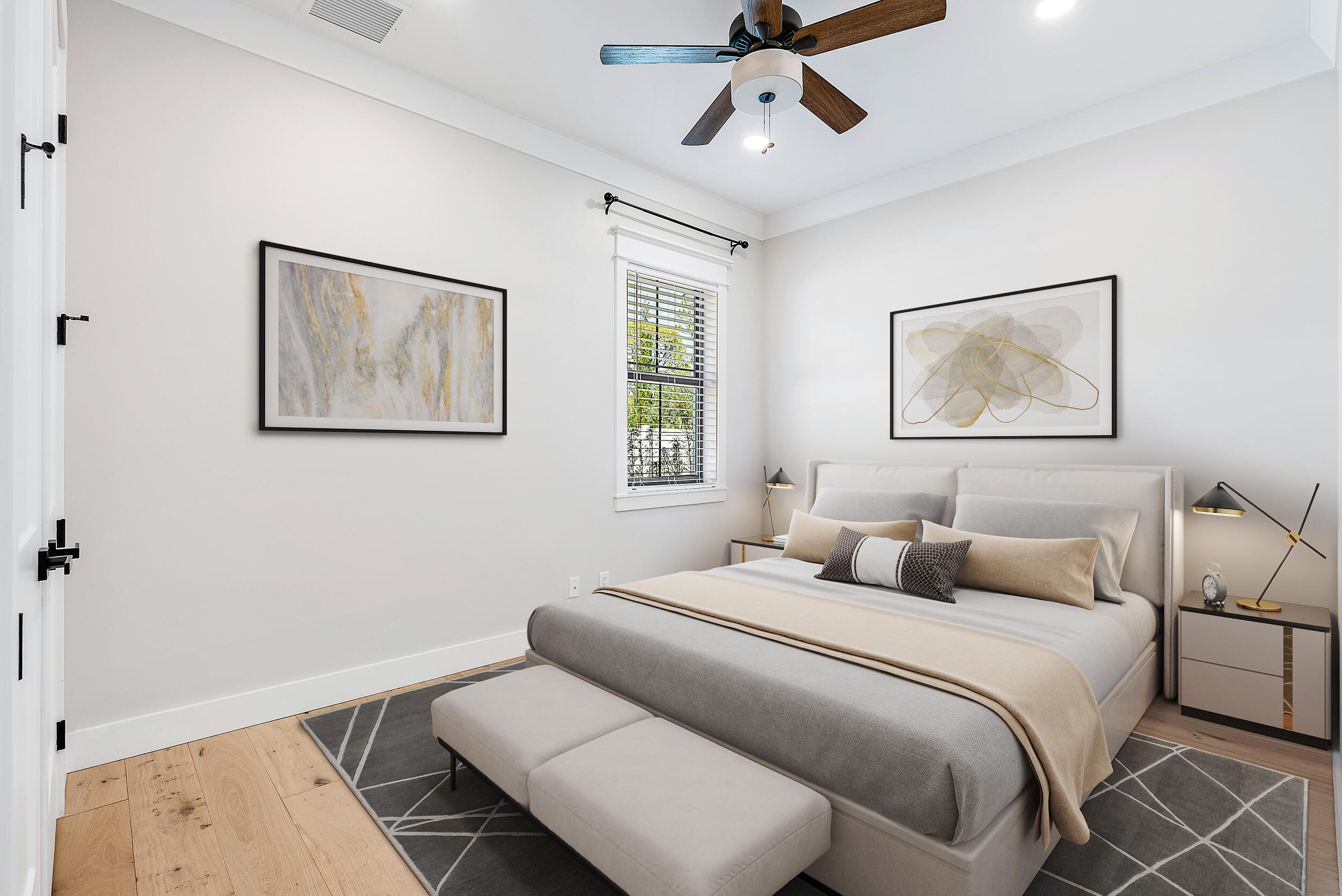 18764 Southeast Jupiter River Drive Jupiter, FL 33458 - Photo 44 of 67 a bedroom with a large bed and a window