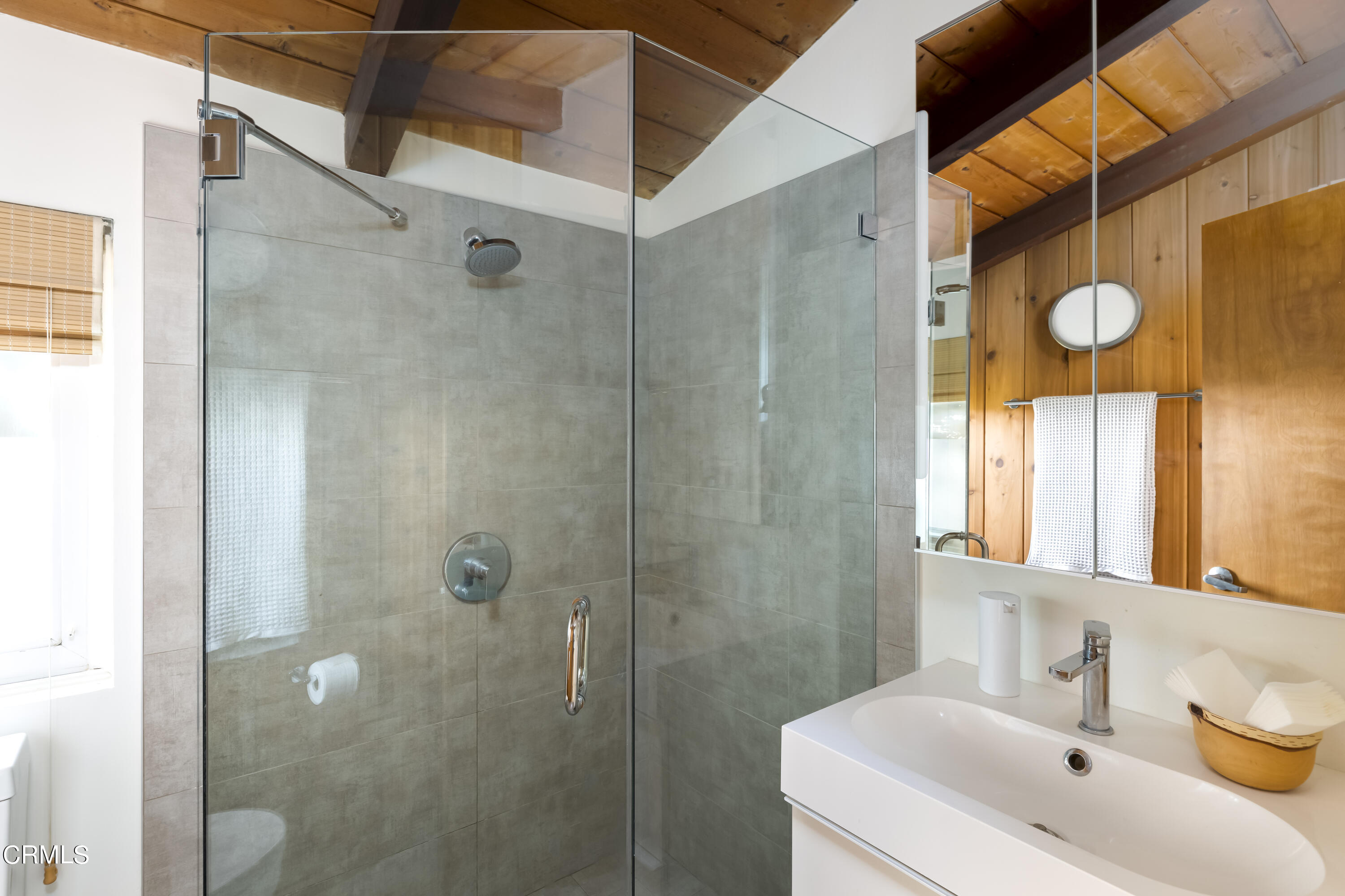 329 Redwood Drive Pasadena, CA 91105 - Photo 21 of 32 a bathroom with a shower and a sink