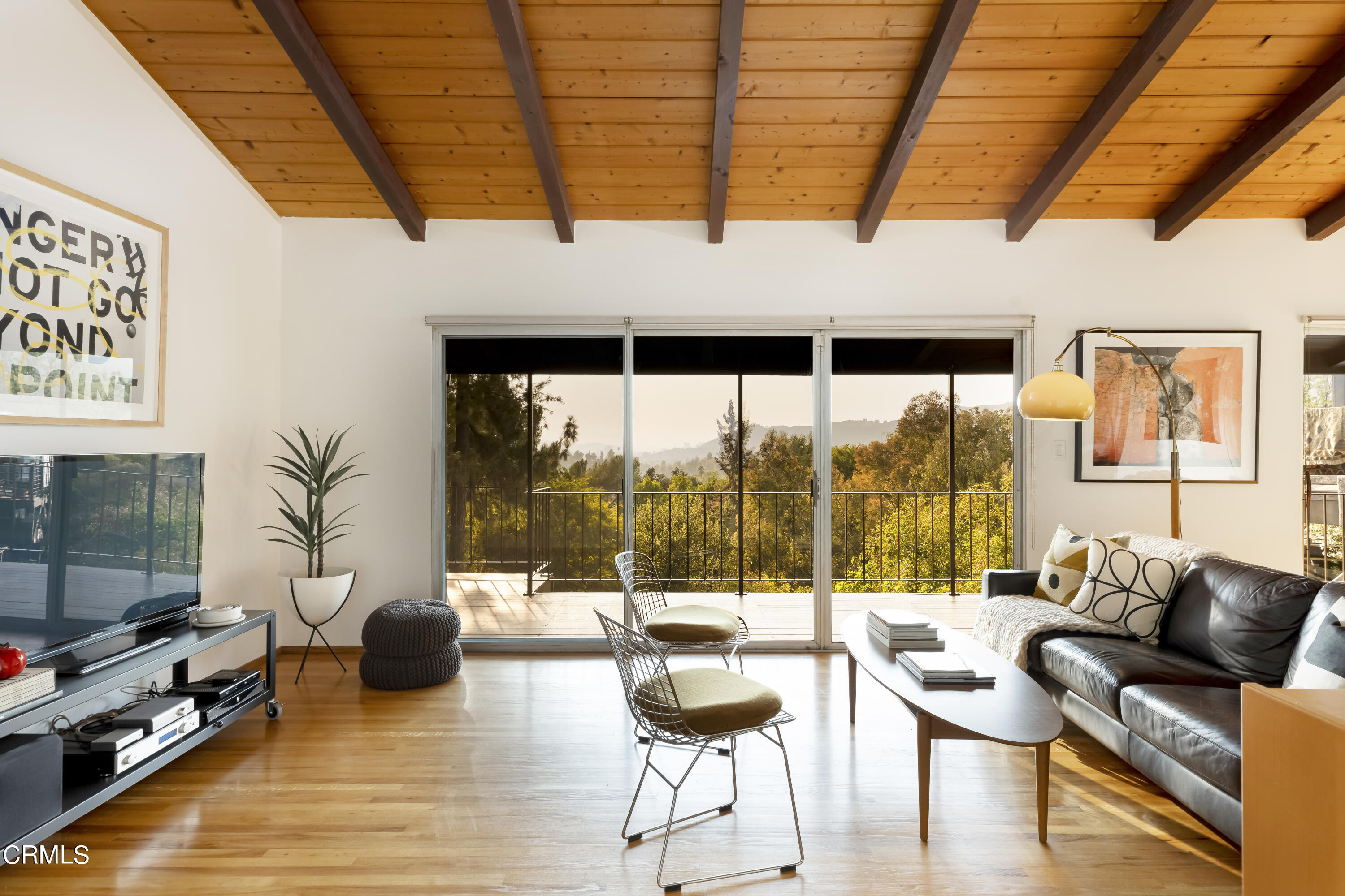 329 Redwood Drive Pasadena, CA 91105 - Photo 6 of 32 a living room with furniture and a floor to ceiling window