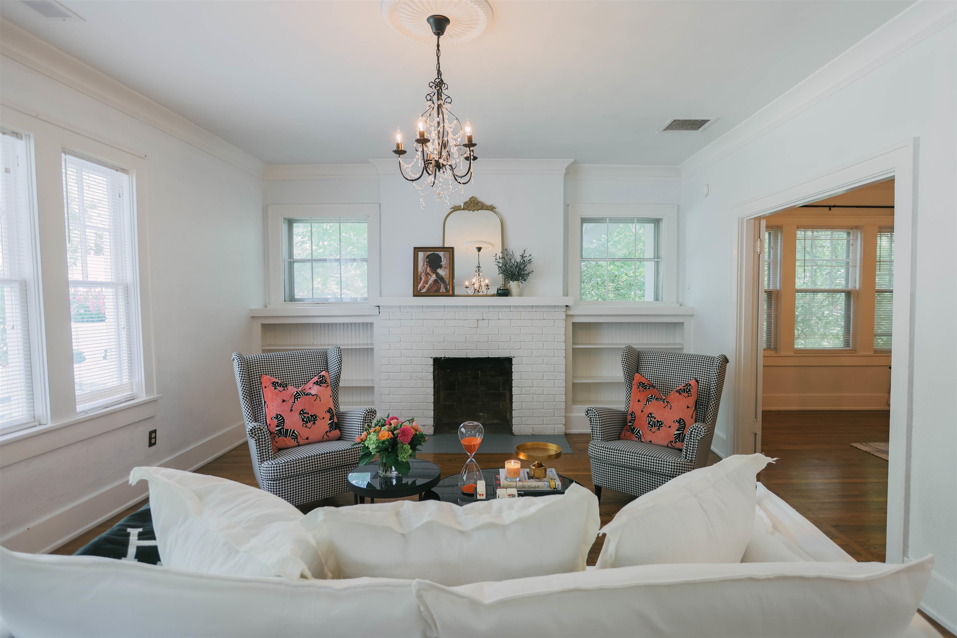 401 Alexander Street Memphis, TN 38111 - Photo 6 of 21 a living room with furniture and a fireplace