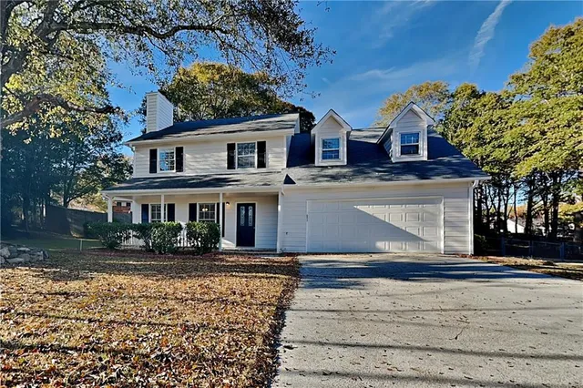 a front view of house with yard