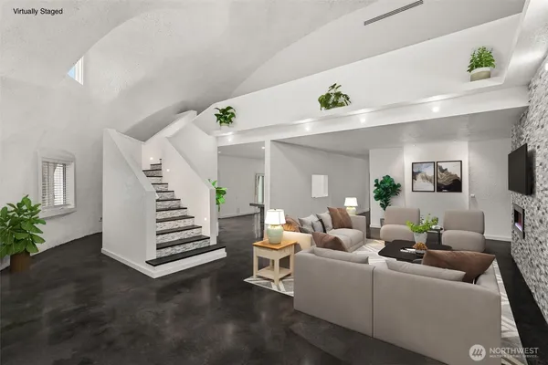 a view of entryway with stairs