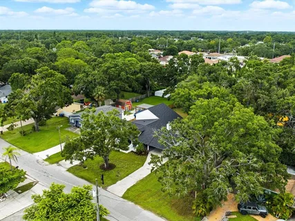 a view of a pathway of a building