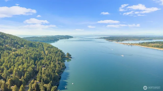 a view of an ocean and beach