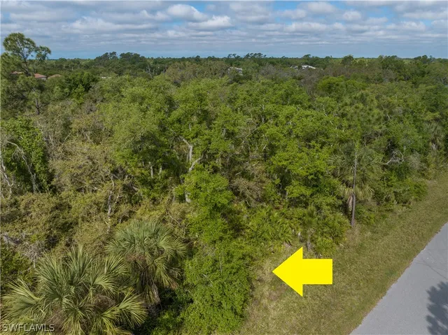 a aerial view of a house with a yard