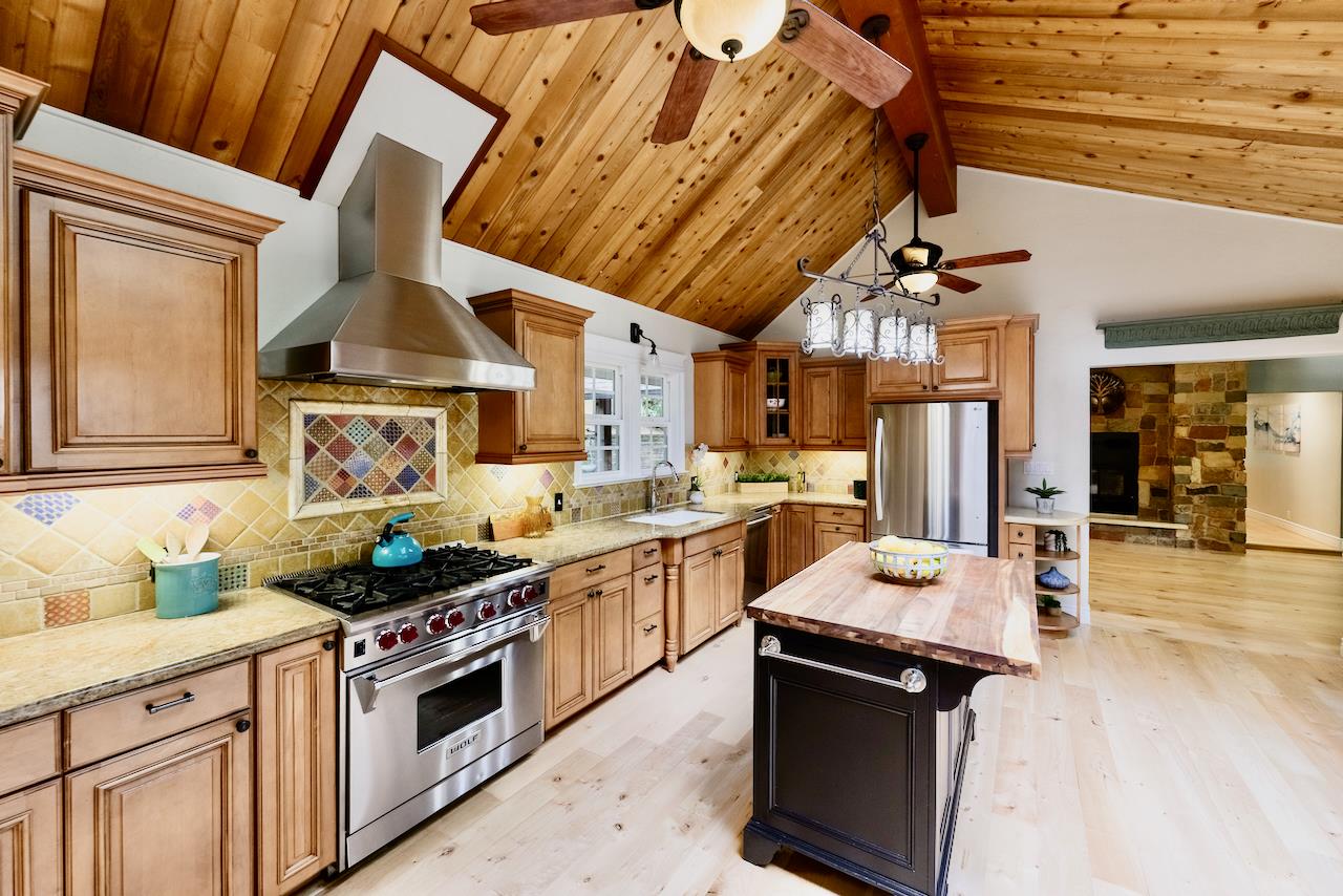 295 Jim's Road Ben Lomond, CA 95005 - Photo 50 of 139 a kitchen with a stove and a sink