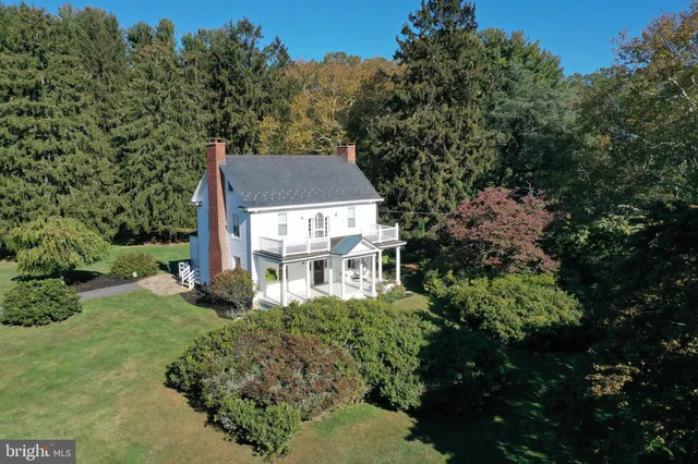 a aerial view of a house