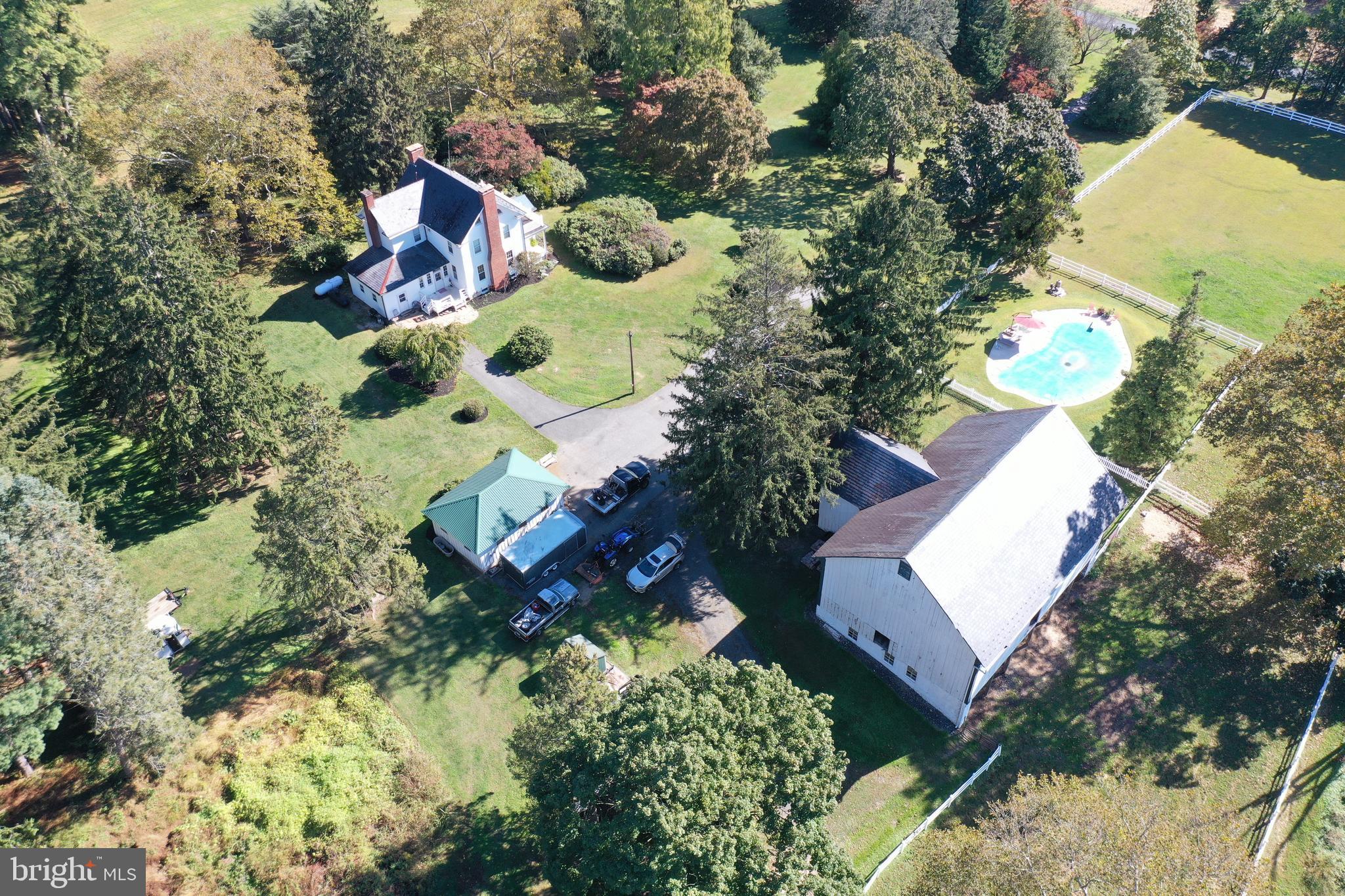 600 Rock Spg Church Road Forest Hill, MD 21050 - Photo 44 of 56 an aerial view of residential house with outdoor space and trees all around