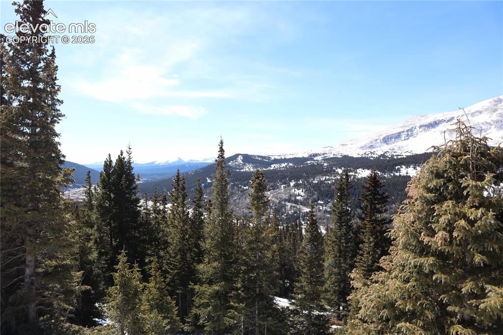1480 Roberts Road Alma, CO 80420 - Photo 26 of 26 Winter view from Hoosier Pass of the Switchbacks of Roberts Road.