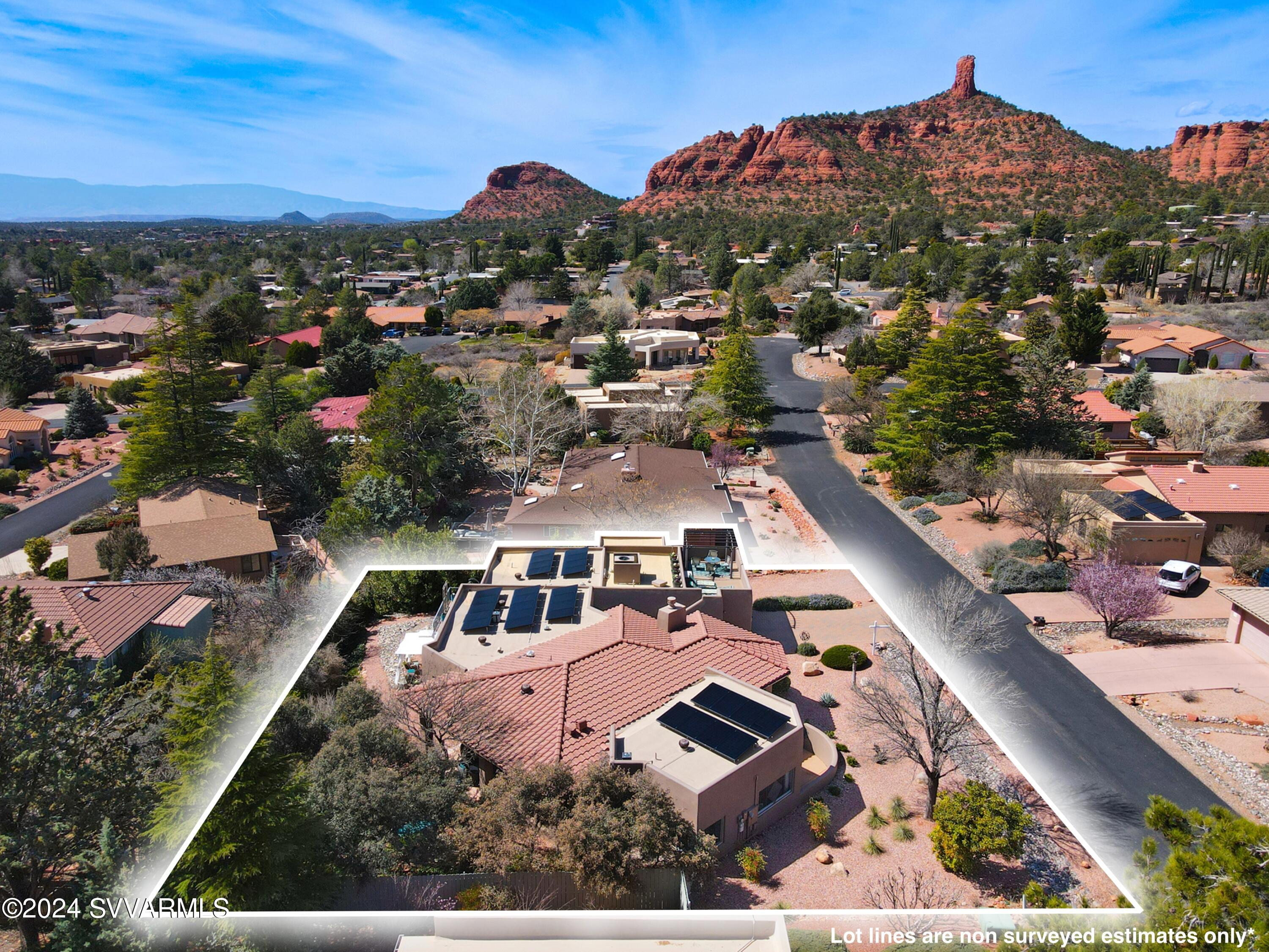 25 Ranch Road Sedona, AZ 86336 - Photo 35 of 36 an aerial view of residential houses with outdoor space