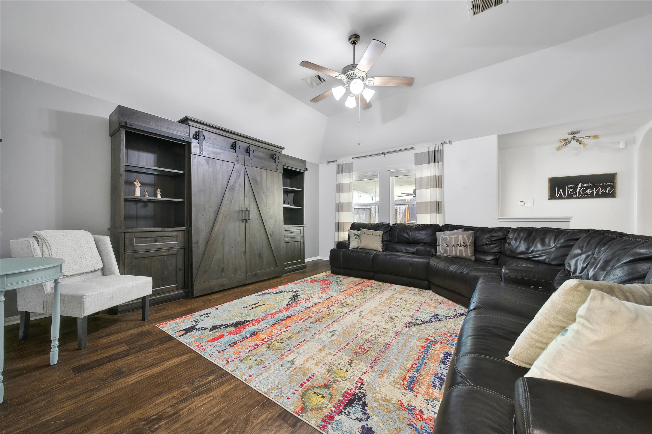 1279 Pinto Pass Alvin, TX 77511 - Photo 13 of 31 a living room with furniture and a wooden floor