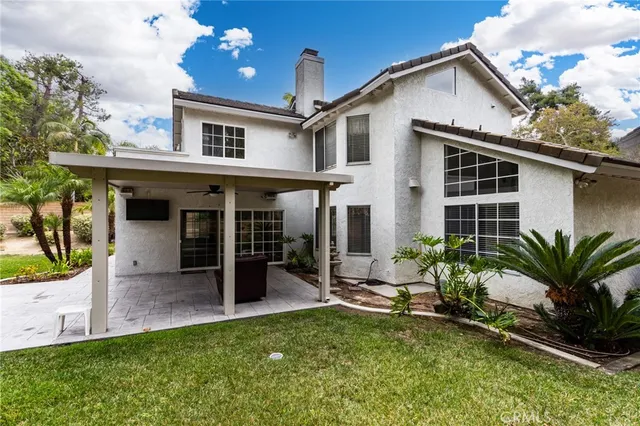 a view of a house with patio