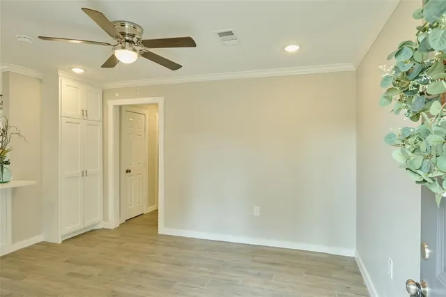 a view of an empty room