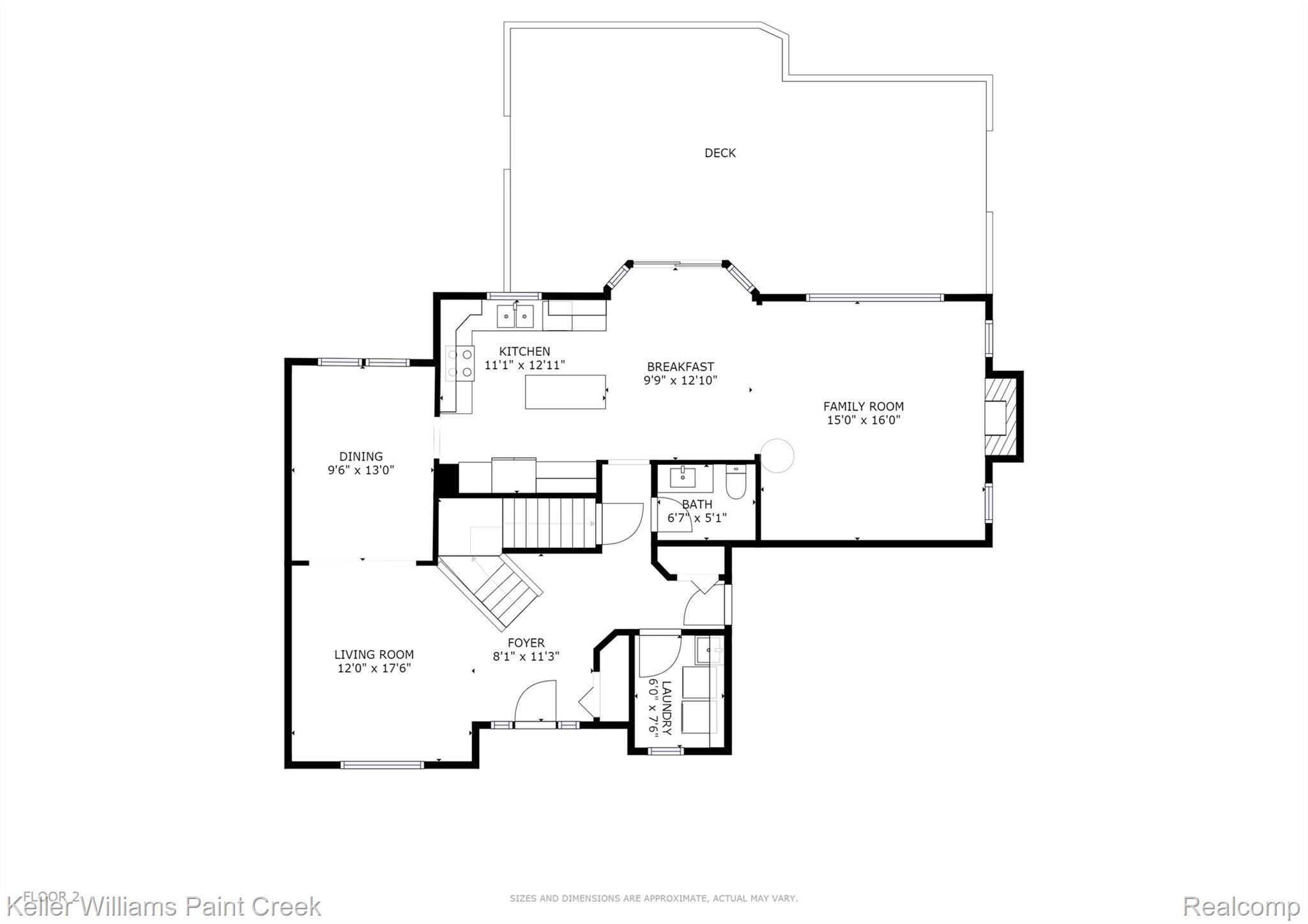 2641 Long Meadow Lane Rochester, MI 48307 - Photo 36 of 38 Floor Plan for First floor