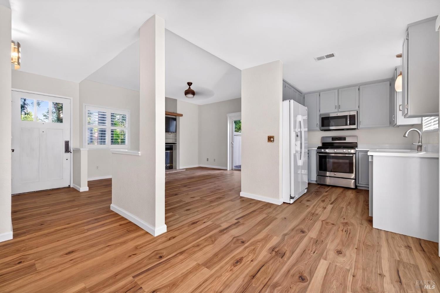 2757 Lakeview Drive Santa Rosa, CA 95405 - Photo 6 of 54 a view of kitchen view wooden floor and electronic appliances