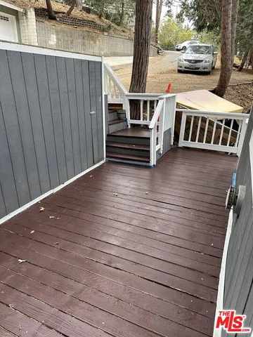 a view of outdoor space and deck