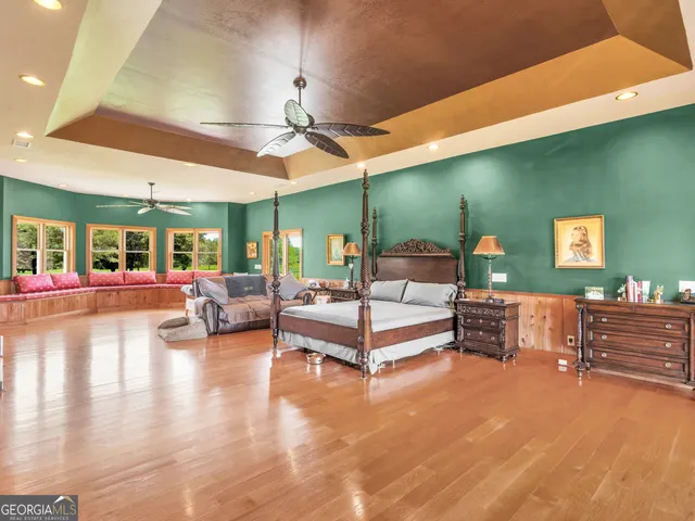 a room with furniture and a window