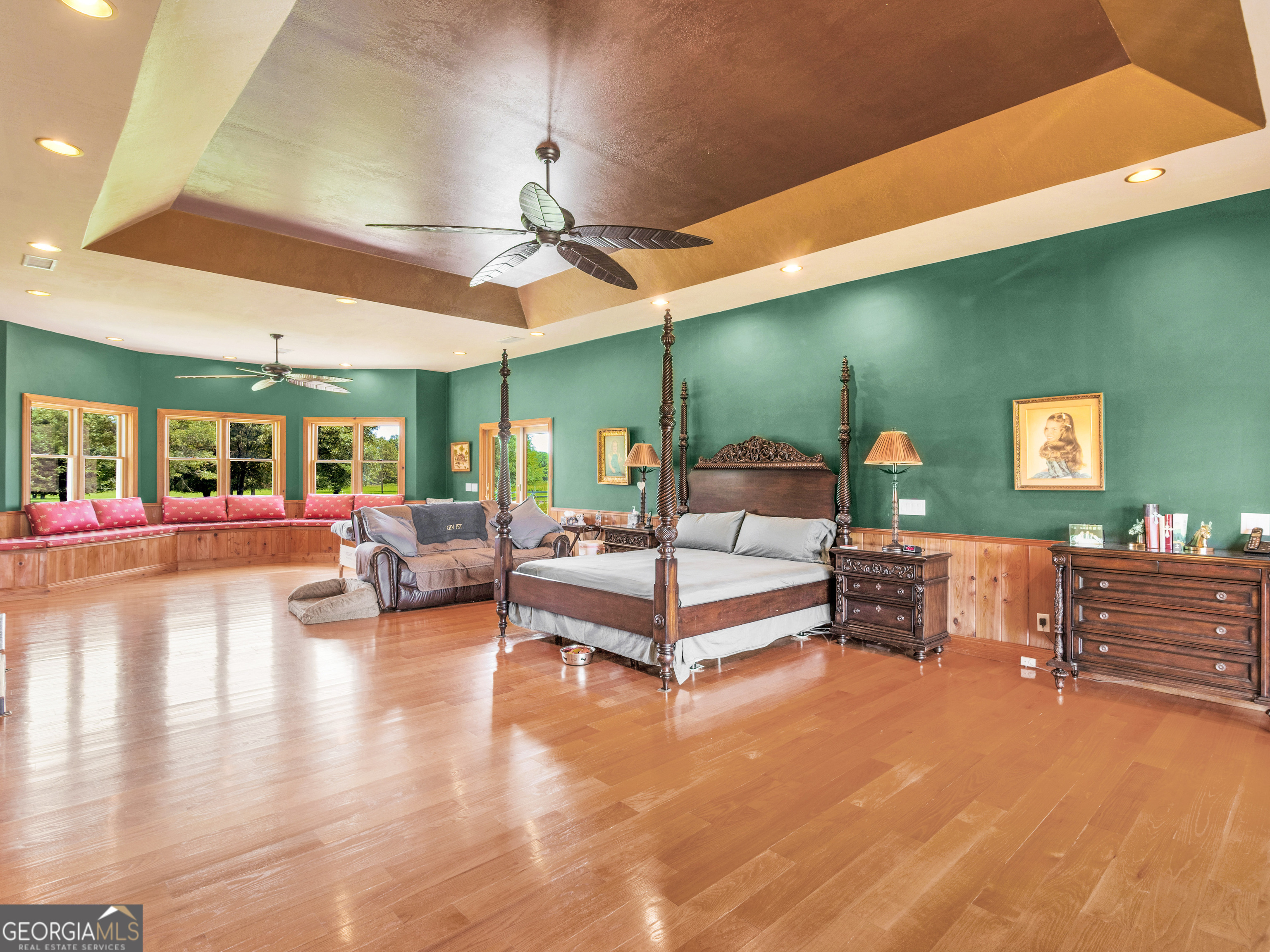 2051 Gough Road Louisville, GA 30434 - Photo 38 of 95 a living room with furniture and a flat screen tv