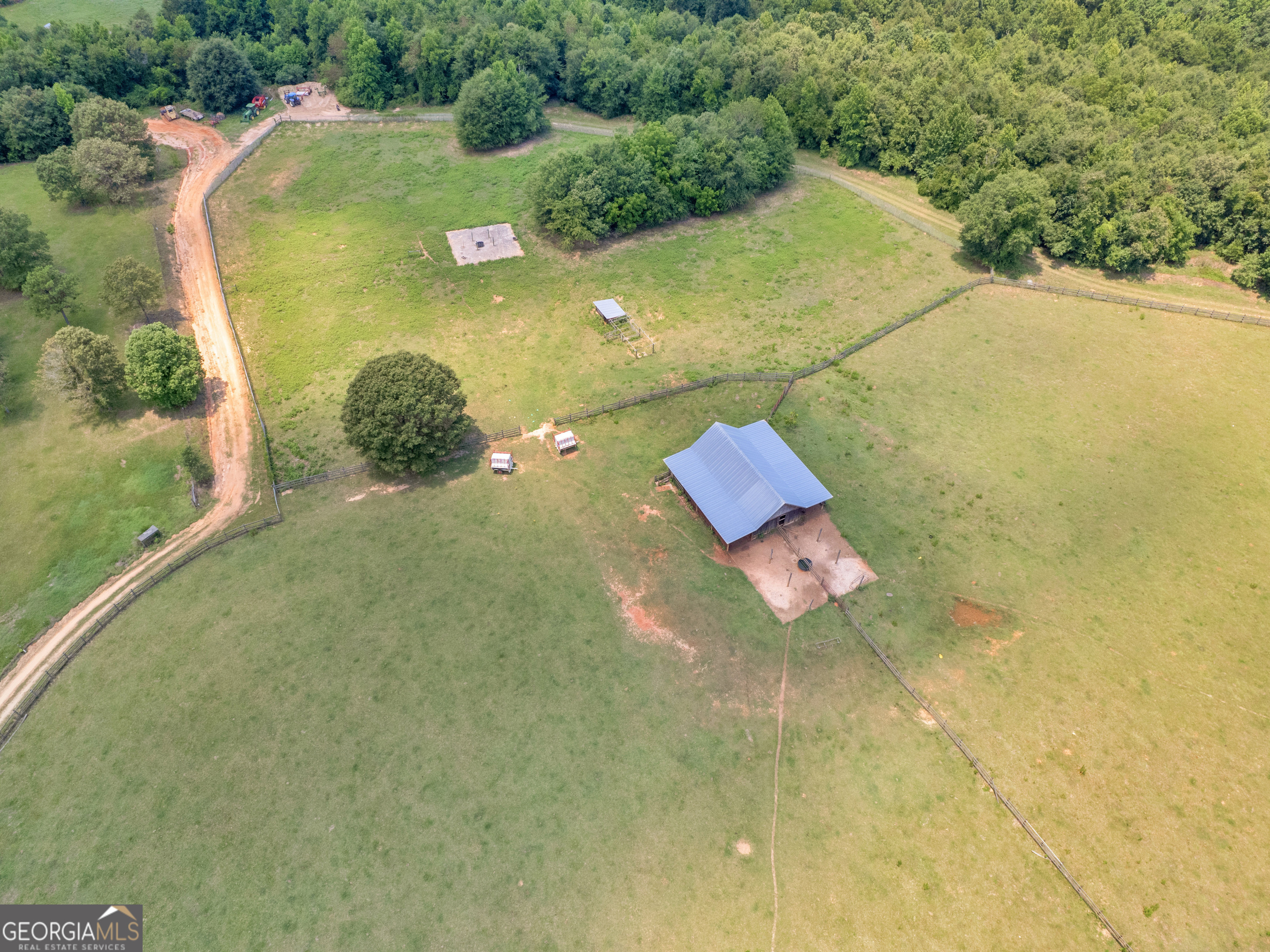 2051 Gough Road Louisville, GA 30434 - Photo 83 of 95 an aerial view of a residential houses with outdoor space