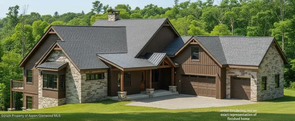 a aerial view of a house