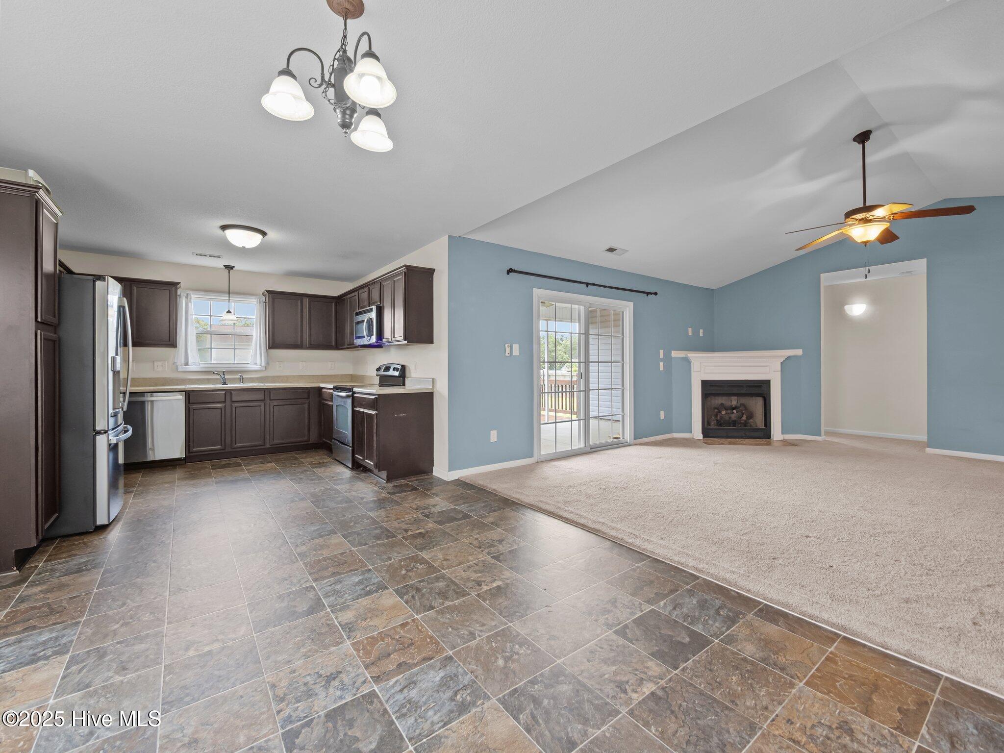 308 Springcreek Court Hubert, NC 28539 - Photo 10 of 50 Kitchen & Living Room