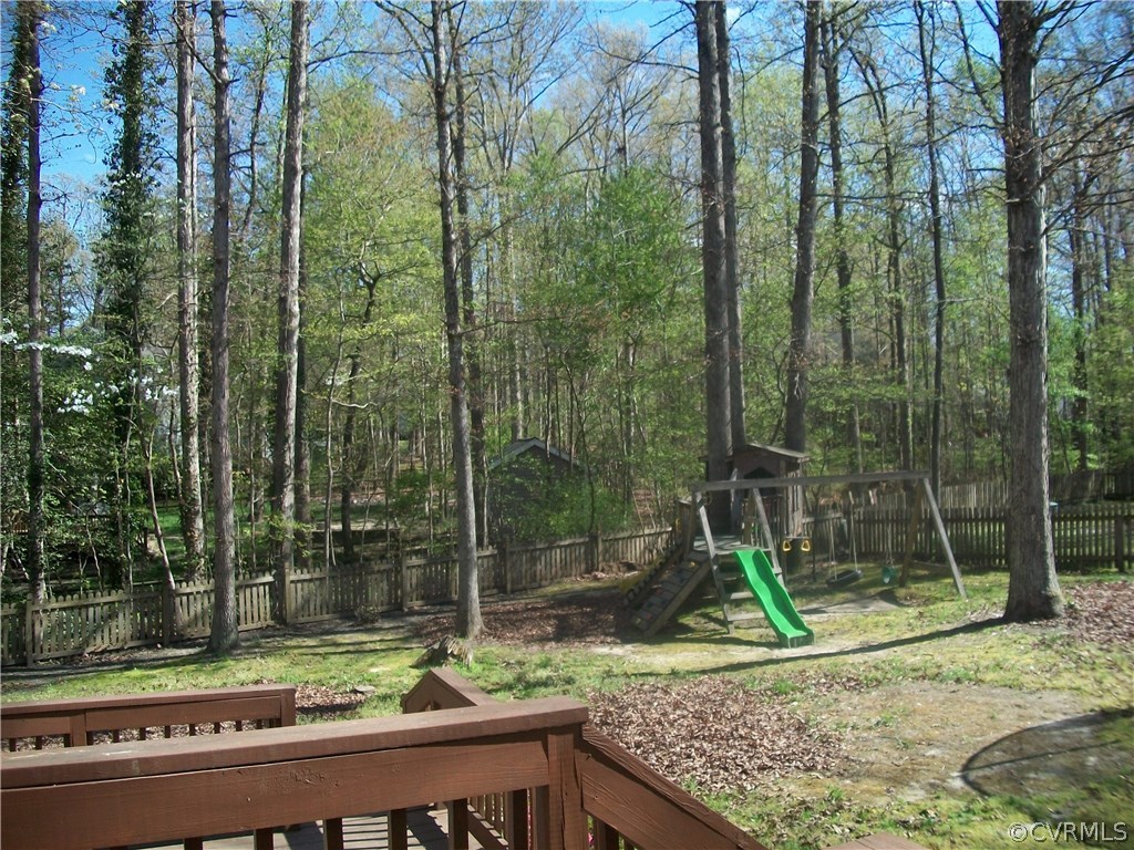 4700 Cedar Cliff Road Chester, VA 23831 - Photo 2 of 20 A big fenced backyard for fun and entertainment!!