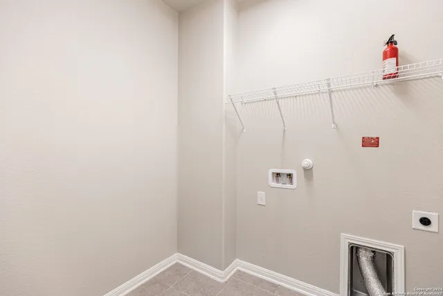 a view of a room with storage