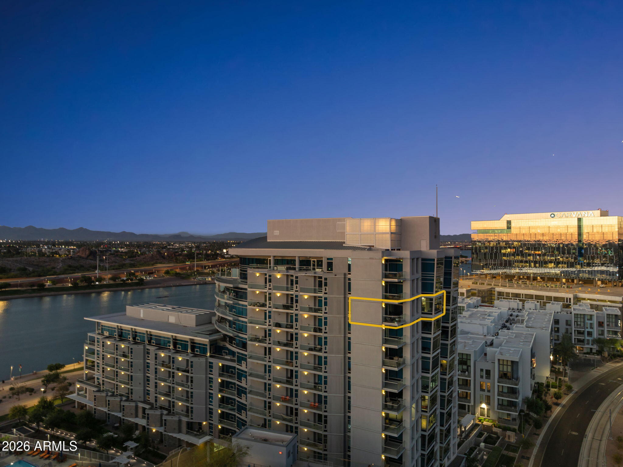 140 East Rio Salado Parkway, Unit 1101 Tempe, AZ 85281 - Photo 21 of 32 a view of a city with tall buildings