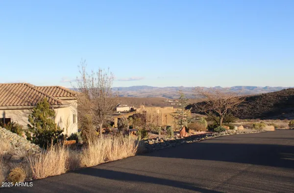a view of city and mountain
