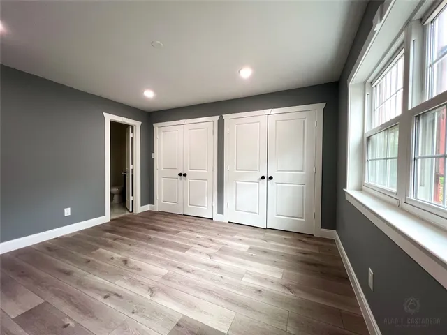 a view of a city from a balcony