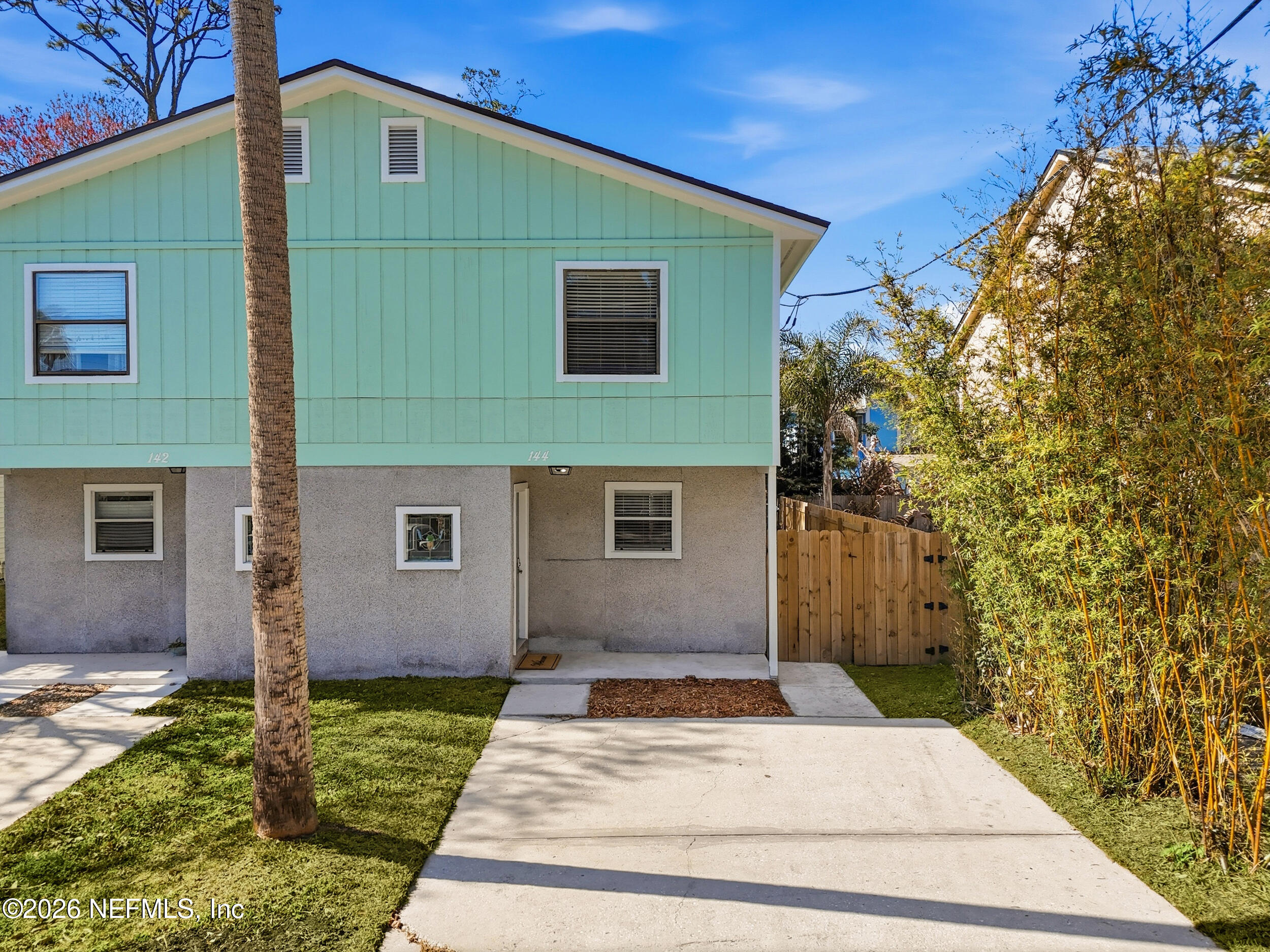 a view of house with backyard porch and entertaining space