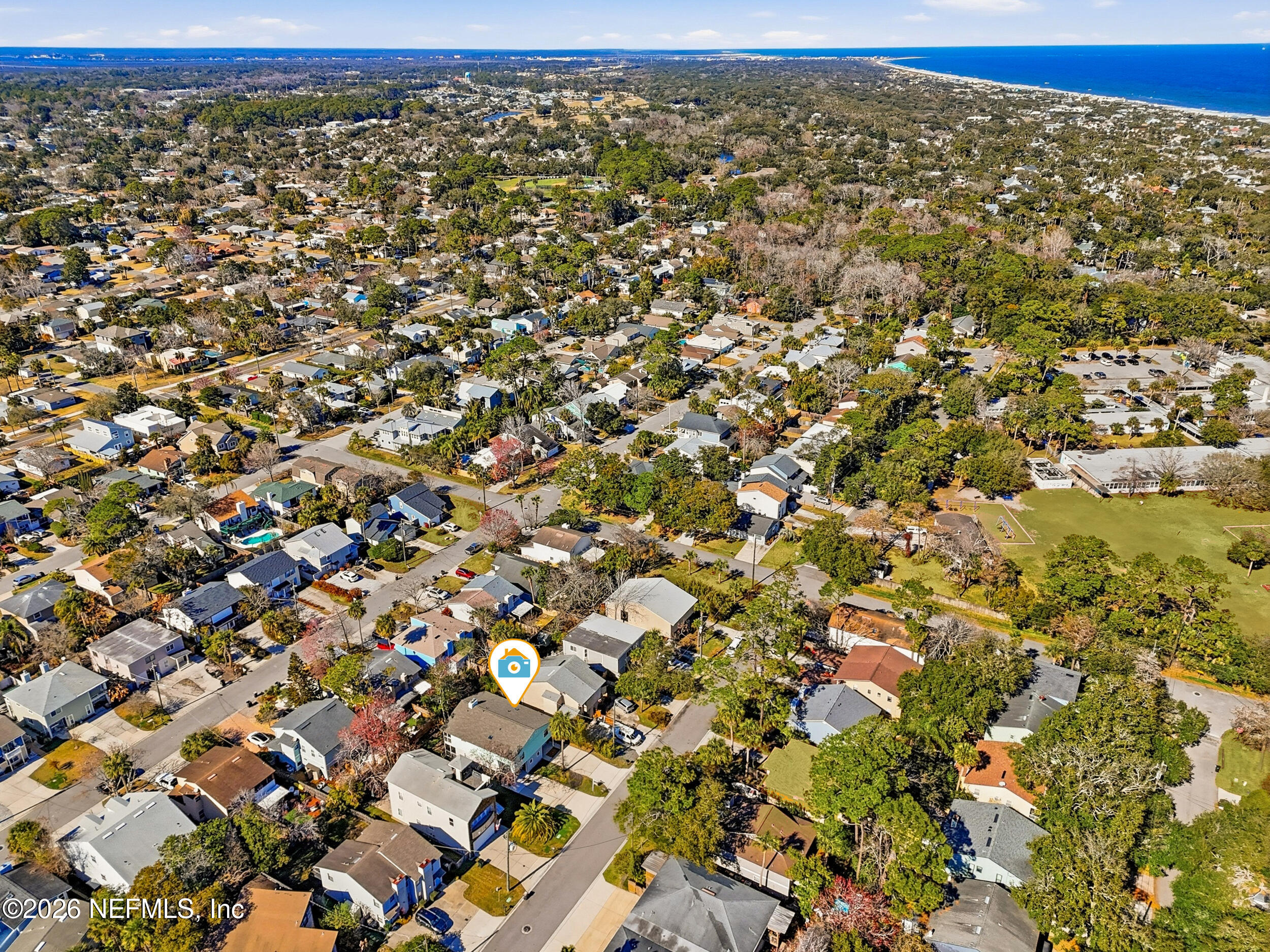 144 Poinsettia Street Atlantic Beach, FL 32233 - Photo 41 of 42 an aerial view of a building with outdoor space