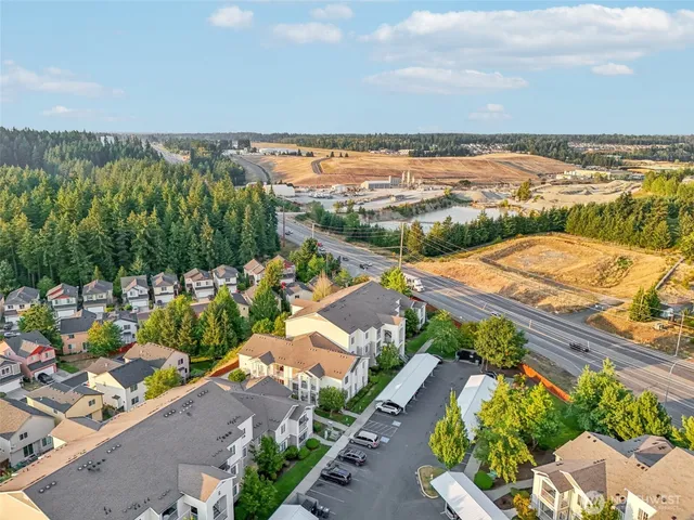an aerial view of multiple house