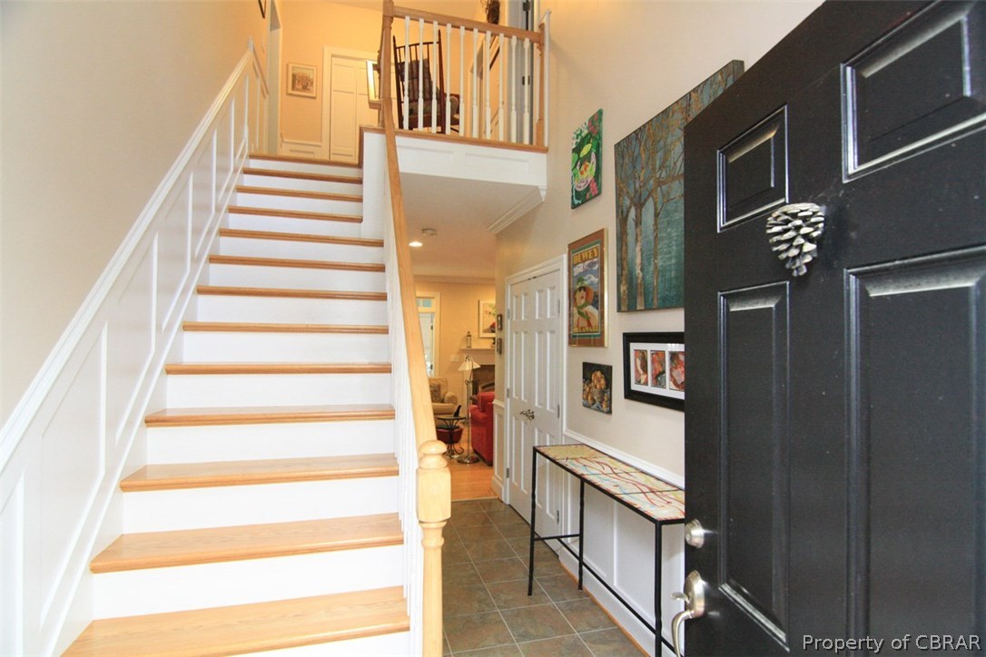 98 Flood Point Road Heathsville, VA 22473 - Photo 18 of 44 Entry Foyer - Welcoming foyer and second floor stairway