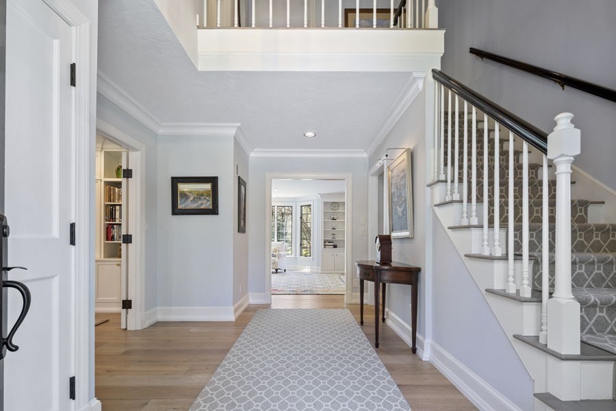 25 Oakdale Path Barnstable, MA 02655 - Photo 14 of 42 a view of an entryway with wooden floor and a livingroom