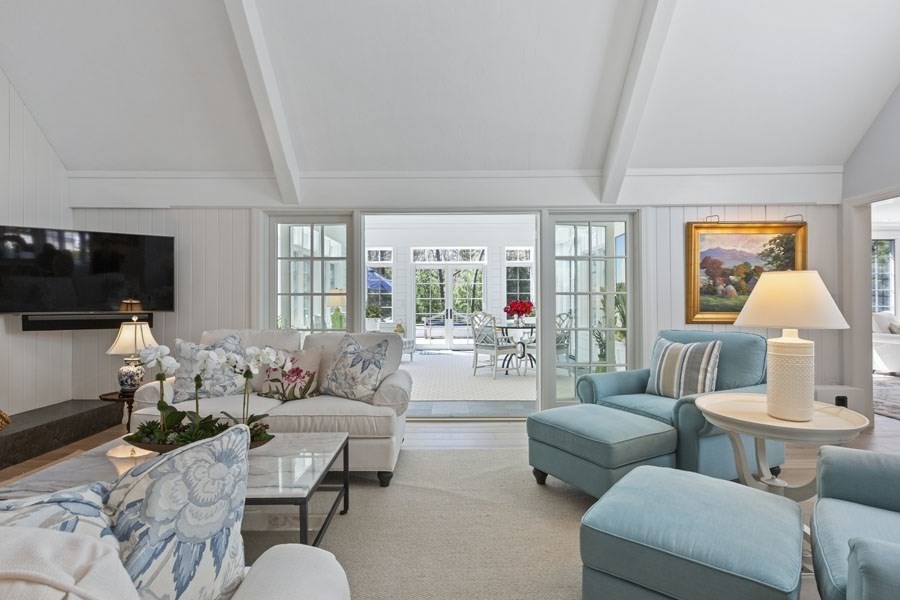 25 Oakdale Path Barnstable, MA 02655 - Photo 25 of 42 a living room with furniture and a flat screen tv