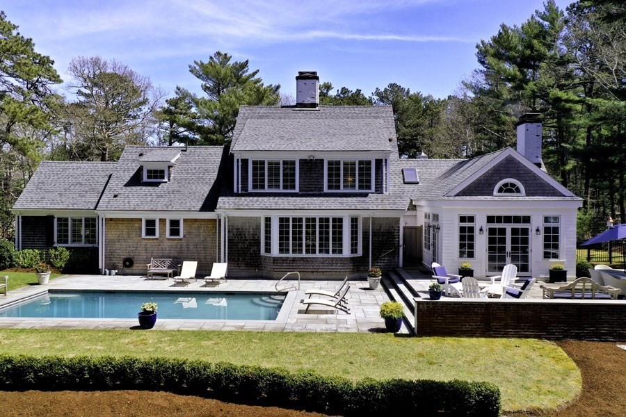 25 Oakdale Path Barnstable, MA 02655 - Photo 8 of 42 a view of a house with swimming pool and a yard