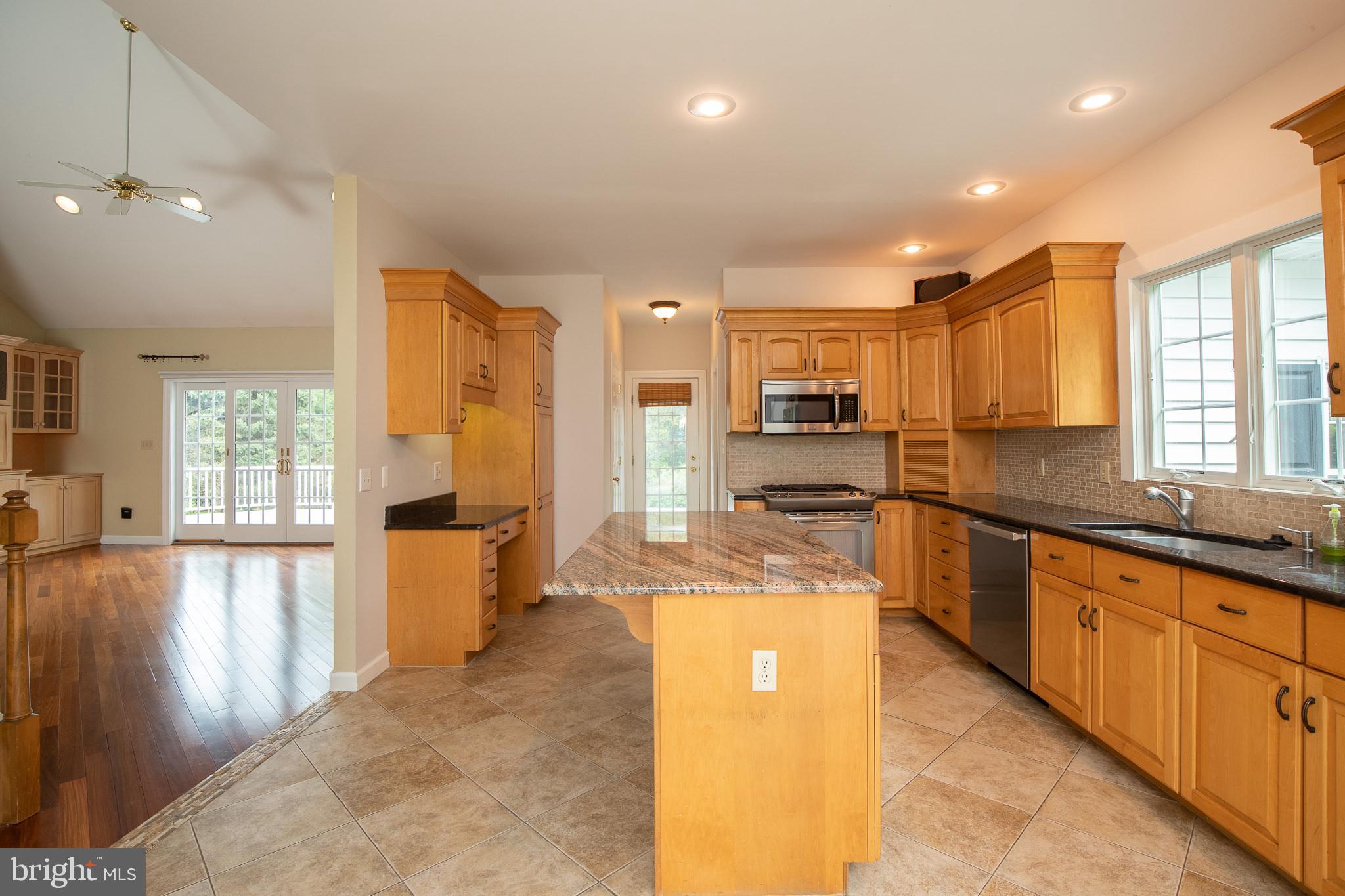 Kitchen Adjacent To Family Room