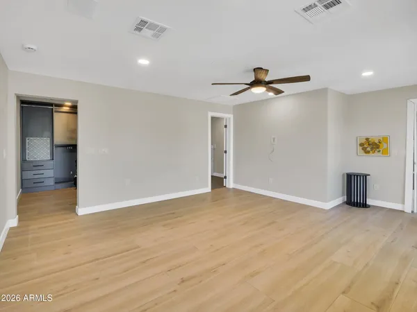 a view of an empty room