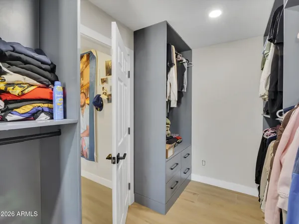 a view of walk in closet