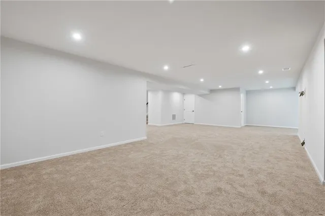 a view of an empty room