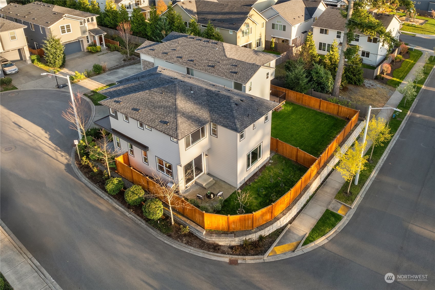 4312 224th Place Southeast Bothell, WA 98021 - Photo 33 of 40 an aerial view of a house with a swimming pool