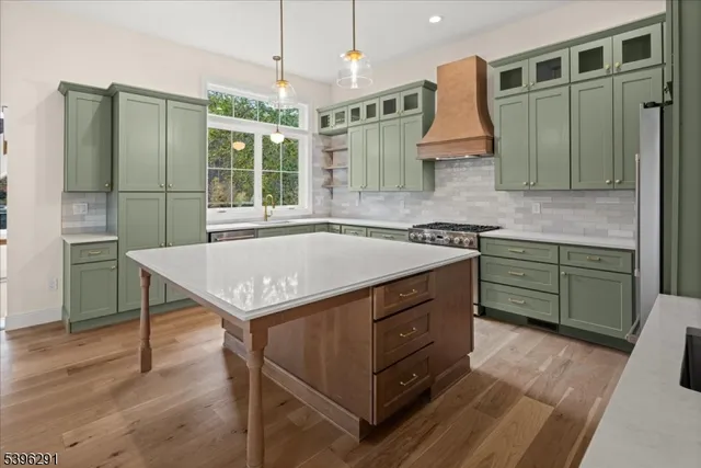 a kitchen with a sink and a window