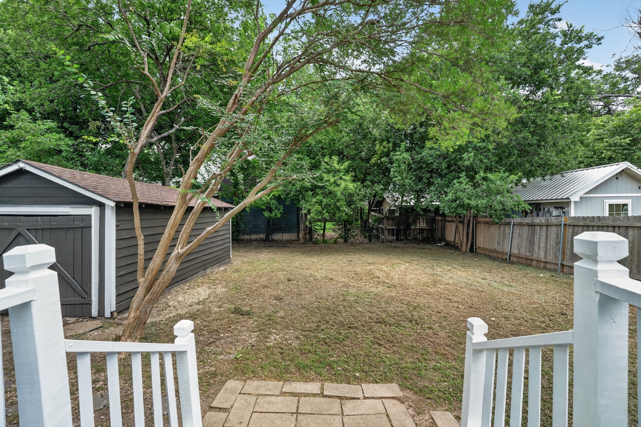 4907 Duval Street Austin, TX 78751 - Photo 13 of 31 a view of backyard with green space